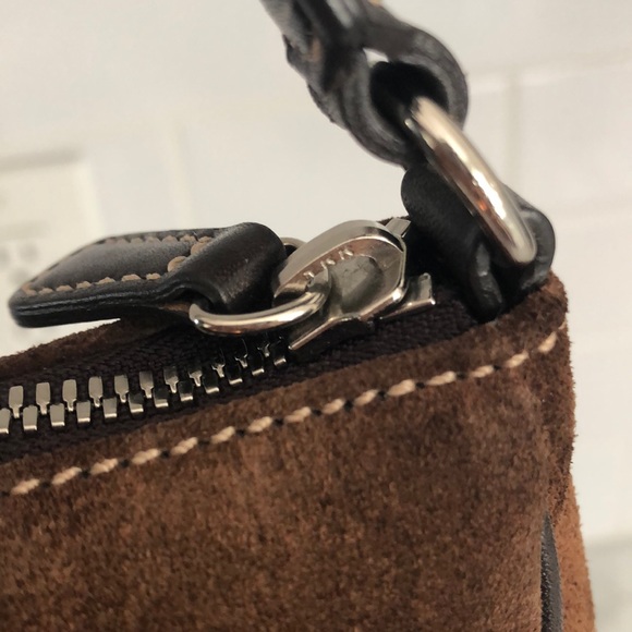 Coach Brown Suede Mini Bag - Picture 9 of 11